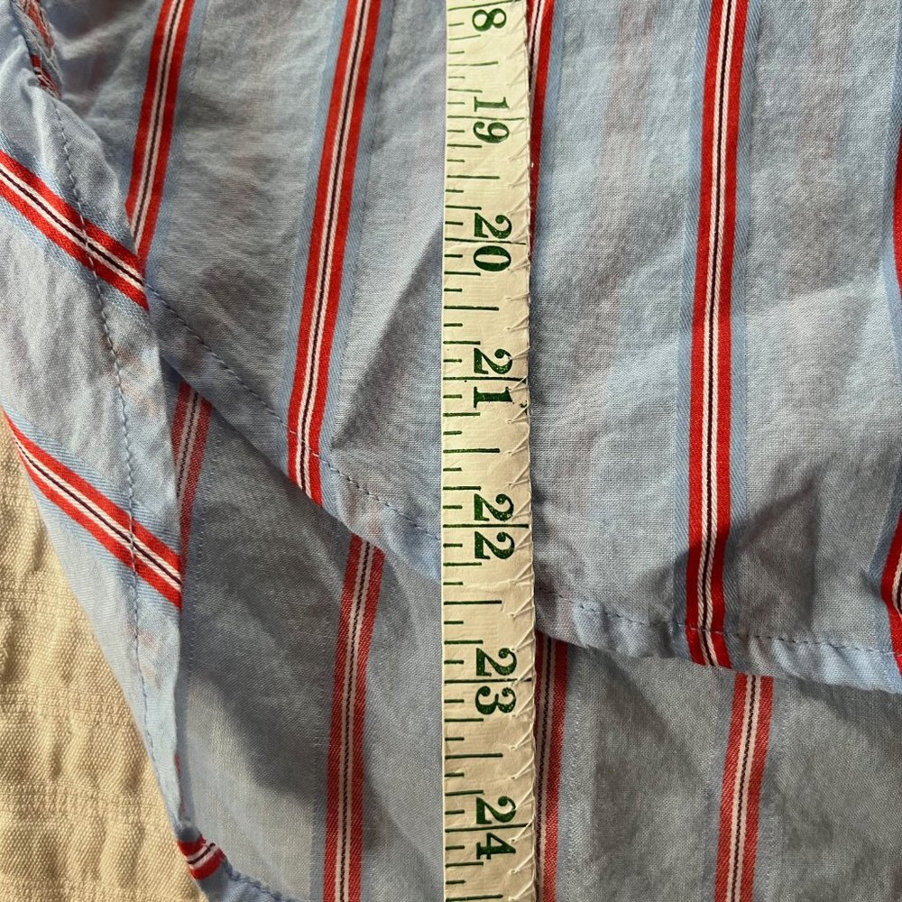 Madewell Striped Button Down Short Sleeve Shirt - XS - Picture 9 of 9